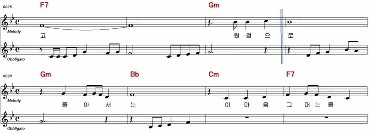 설운도 - 원점 악보