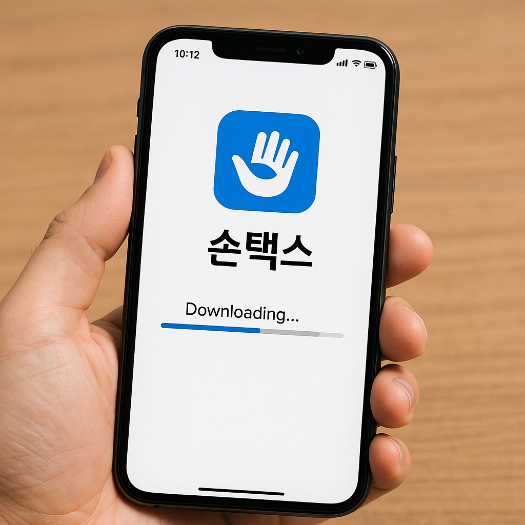 모바일에서 손택스 다운로드 방법
