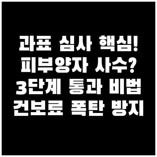 재산세 과표 3단계 심사 건강보험 피..