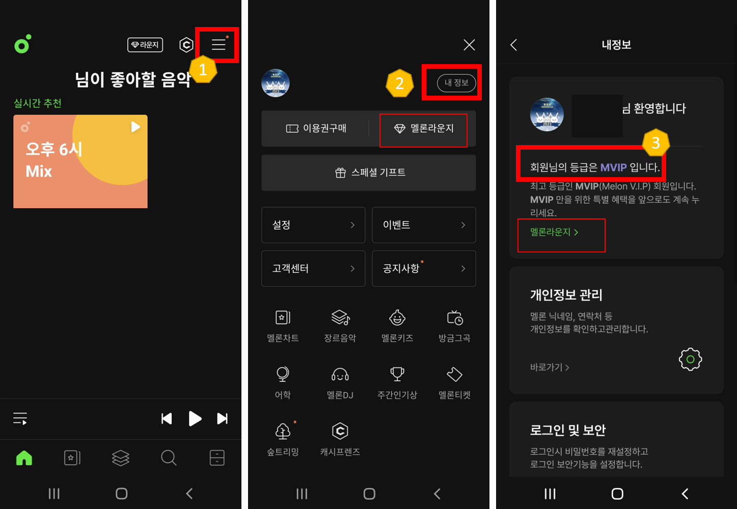 멜론-회원-등급-확인-멜론라운지