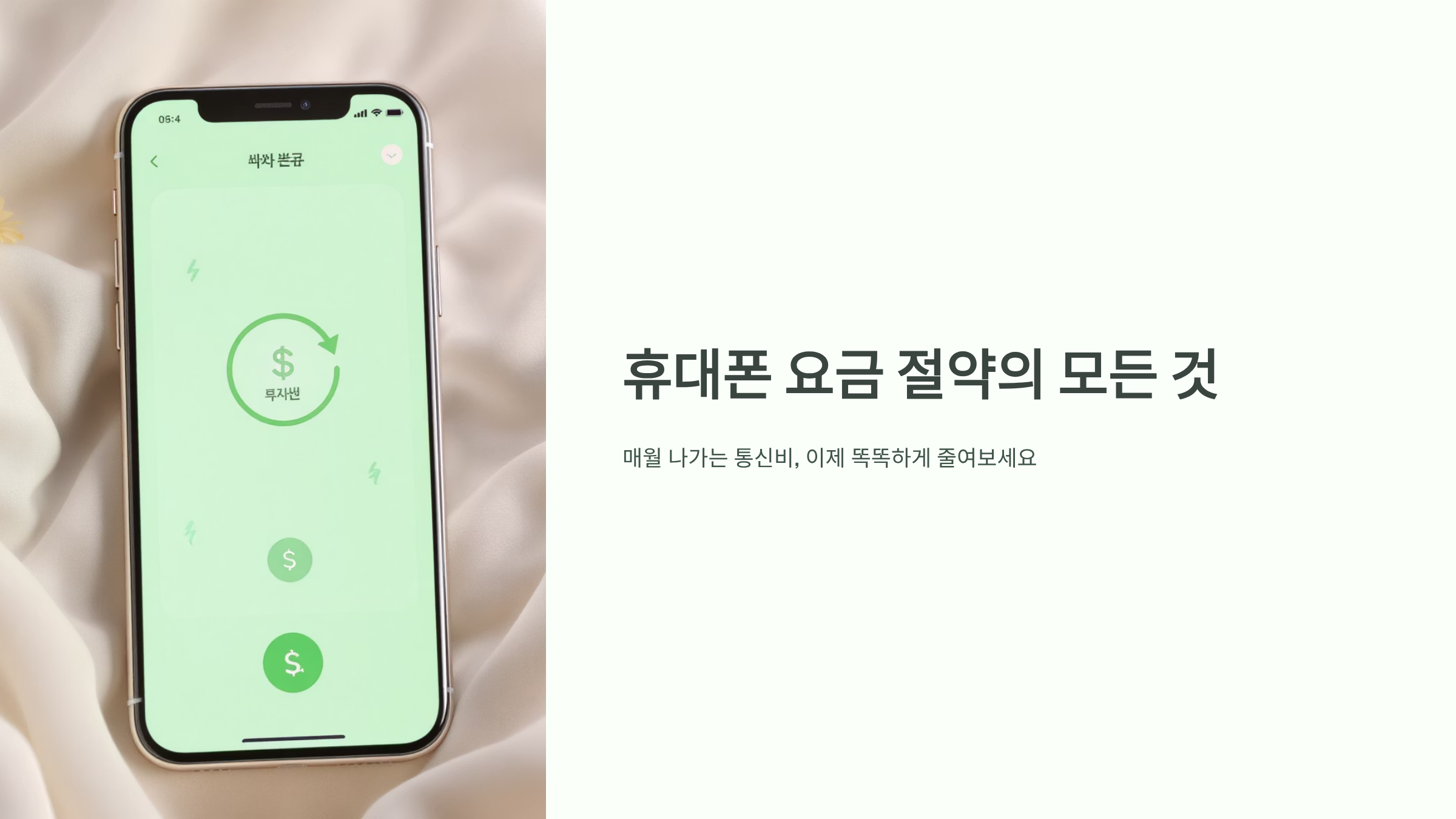 휴대폰 요금 절반 줄이는 실전 노하우