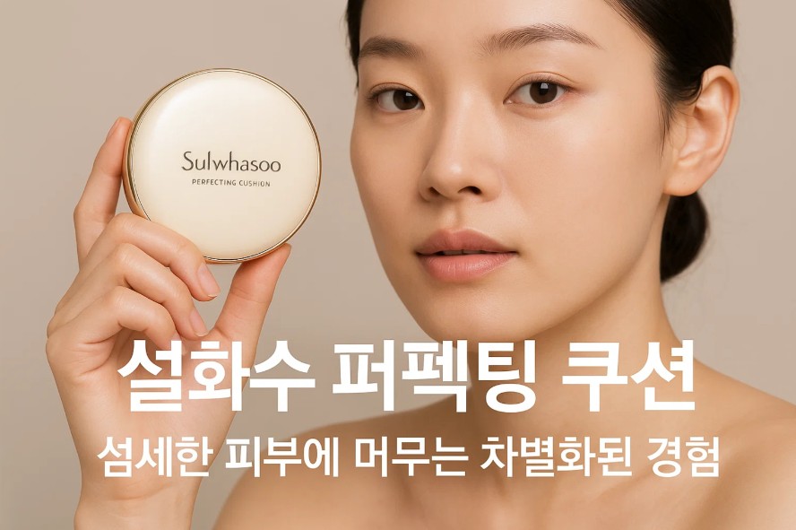 설화수 퍼펙팅 쿠션 섬세한 피부에 머무는 차별화된 경험