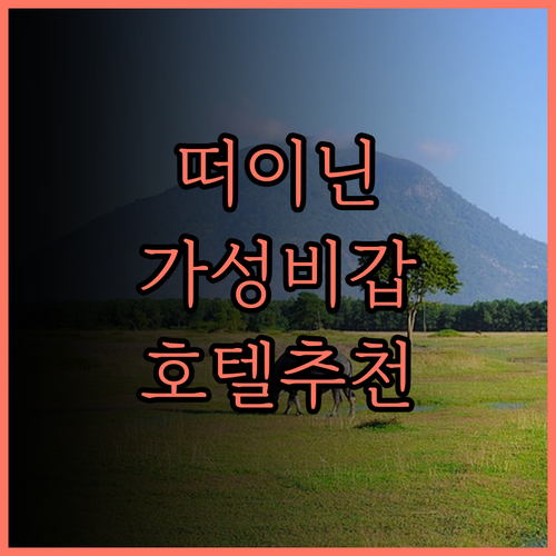 가성비 최고 DP 호텔 떠이닌에서 편