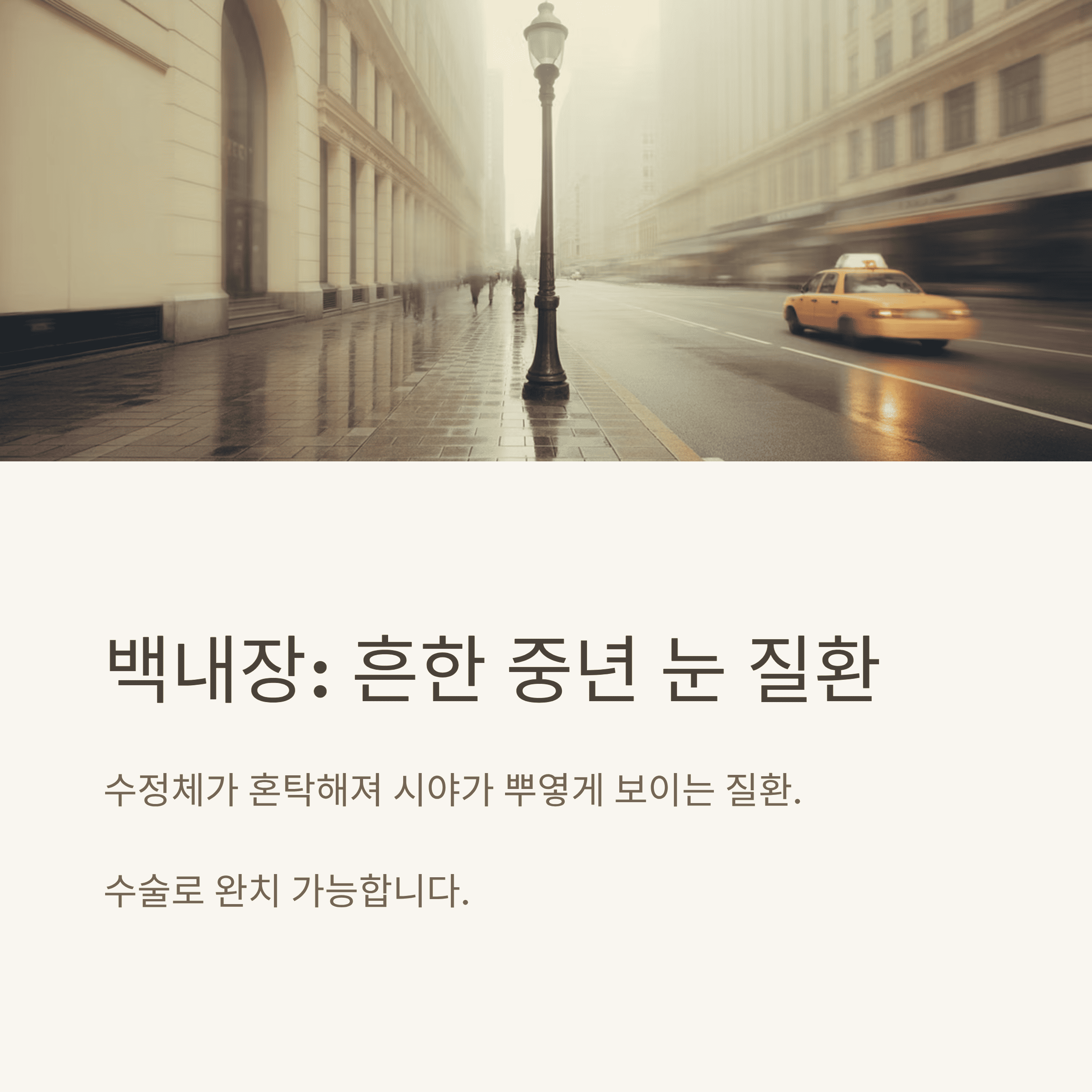 중년 눈 건강 관리의 모든 것!