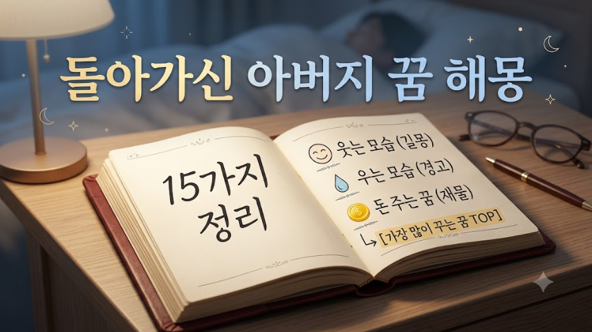 돌아가신 아버지가 나오는 꿈 해몽