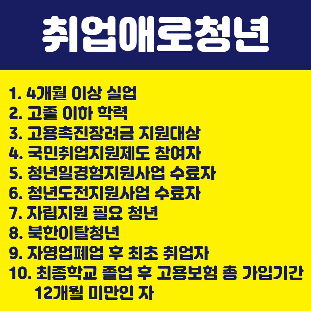 청년일자리도약 장려금