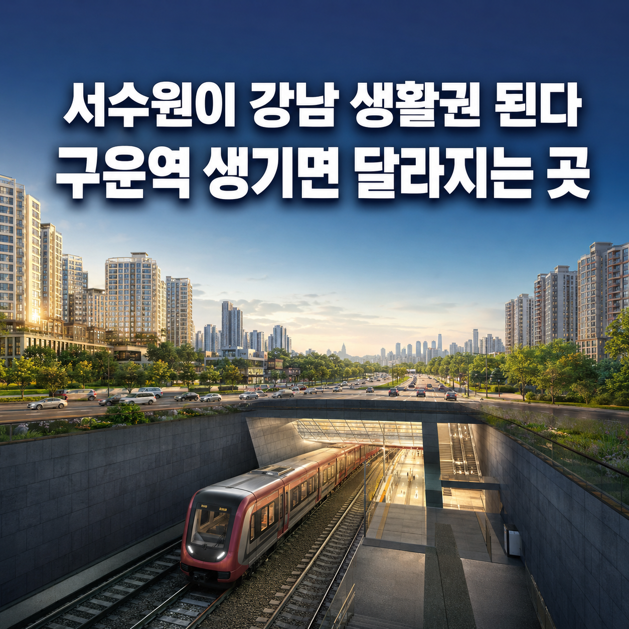 신분당선 구운역 신설과 서수원 교통 변화