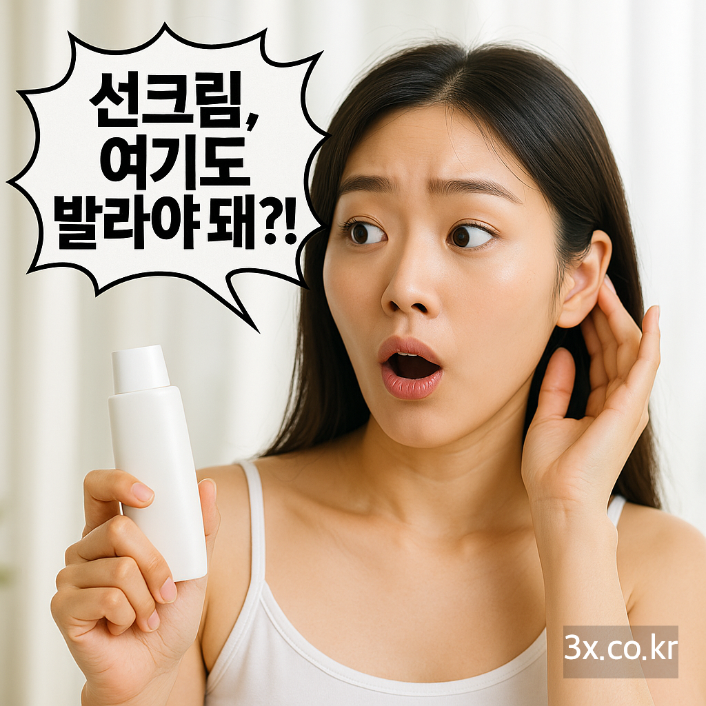 선크림, 여기도 발라야 돼?!