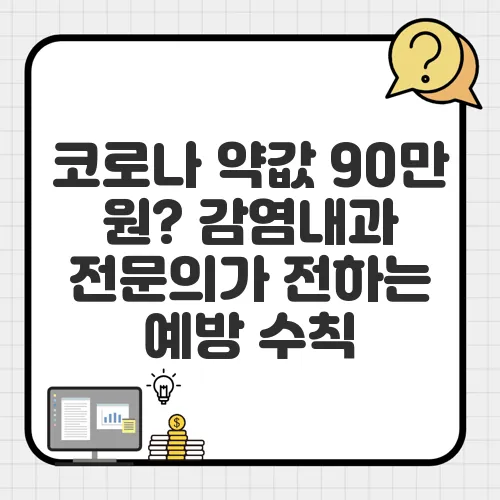 코로나 약값 90만 원? 감염내과 전문의가 전하는 예방 수칙