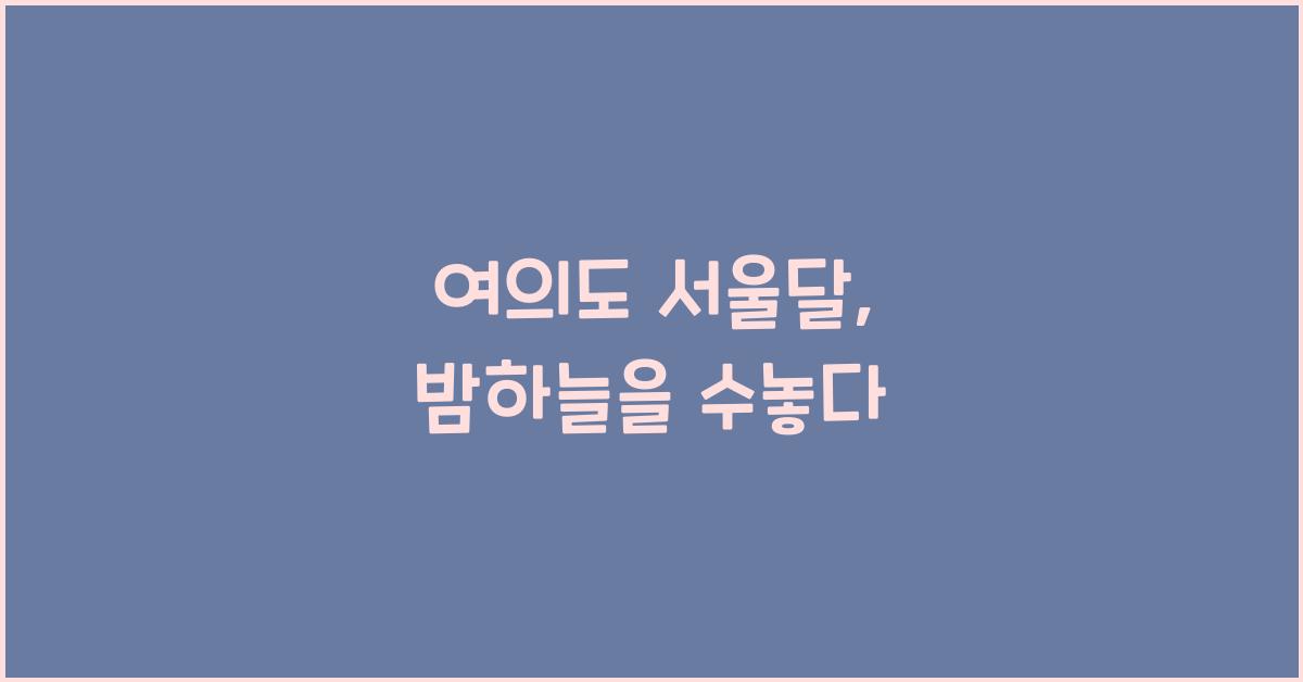 여의도 서울달
