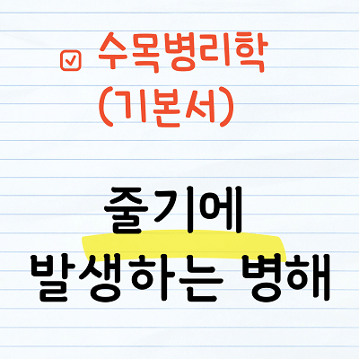 줄기에 발생하는 병해