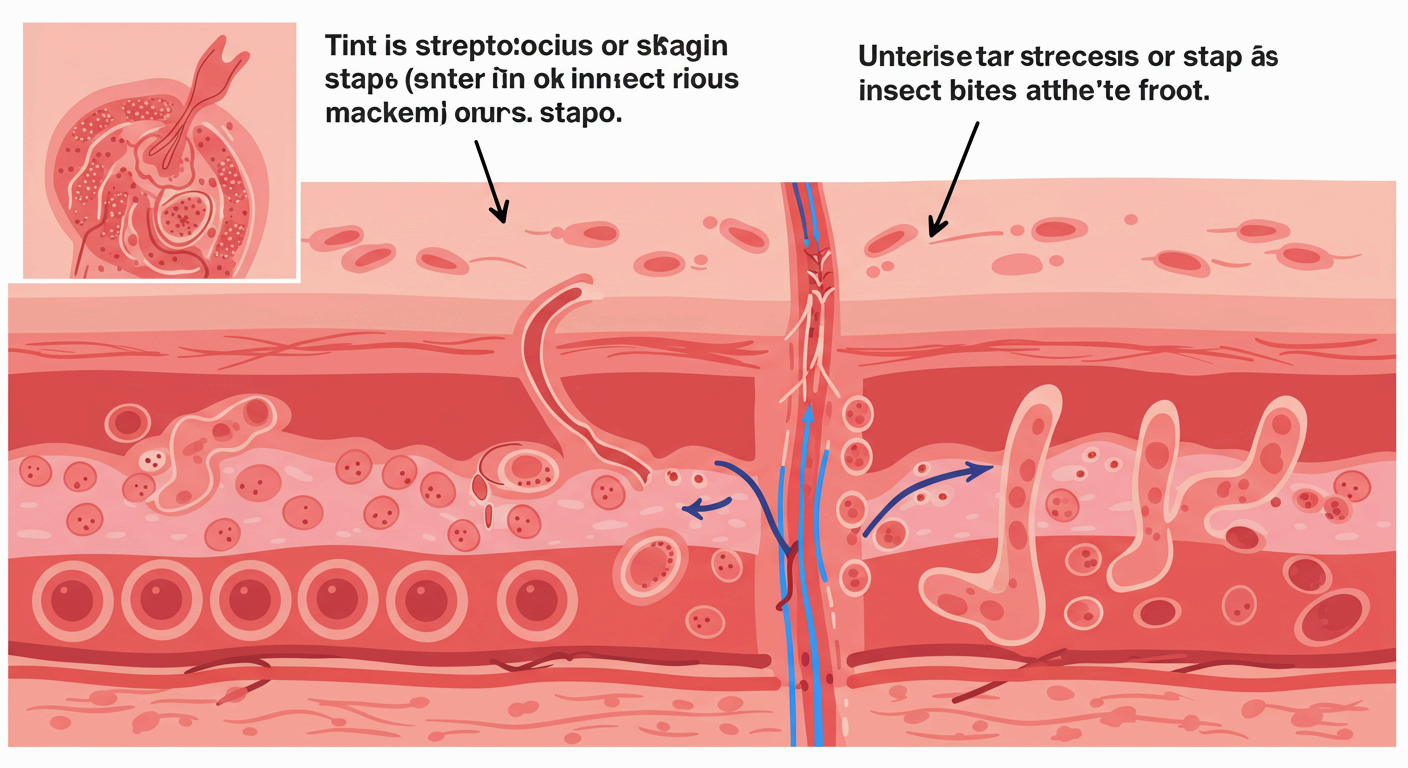 봉와직염, 원인, 증상 (+ 치료법 알아보기)