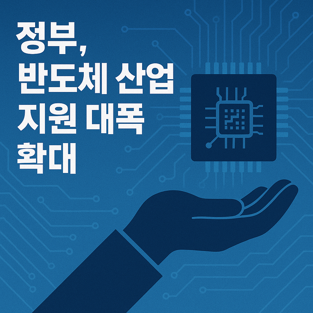 정부 반도체 산업 지원 대폭 확대 결정