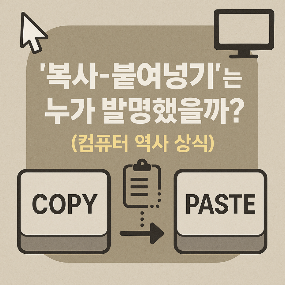 '복사-붙여넣기'는 누가 발명했을까? (컴퓨터 역사 상식)