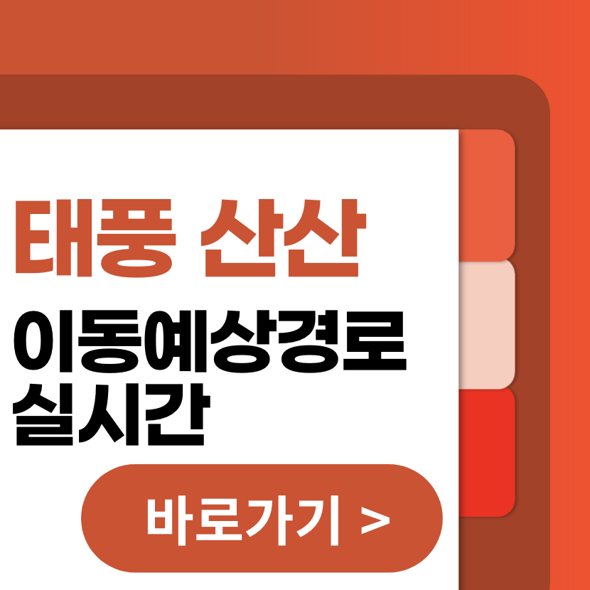 태풍 10호 산산 이동예상경로 실시간 CCTV 바로가기