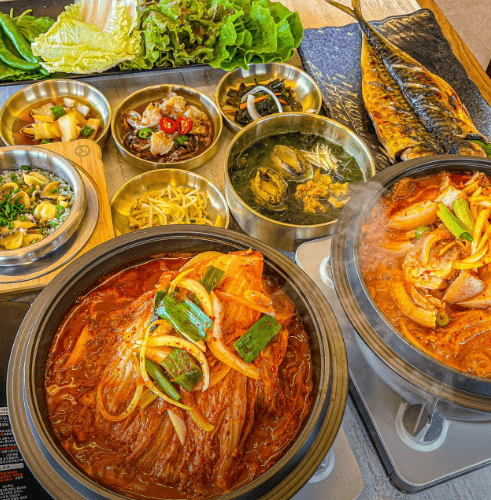 고등어 쌈밥 정식