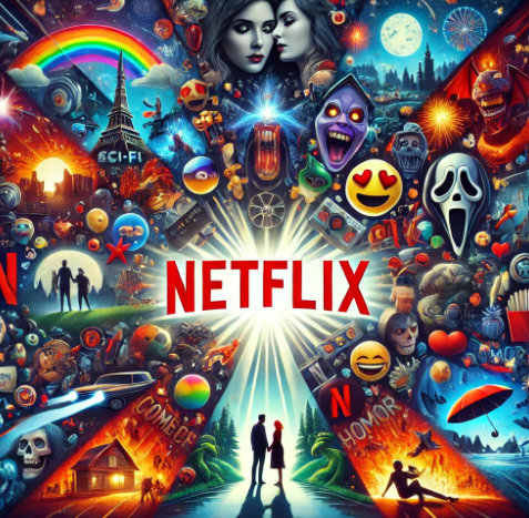 넷플릭스의 다양한 장르 관련 사진