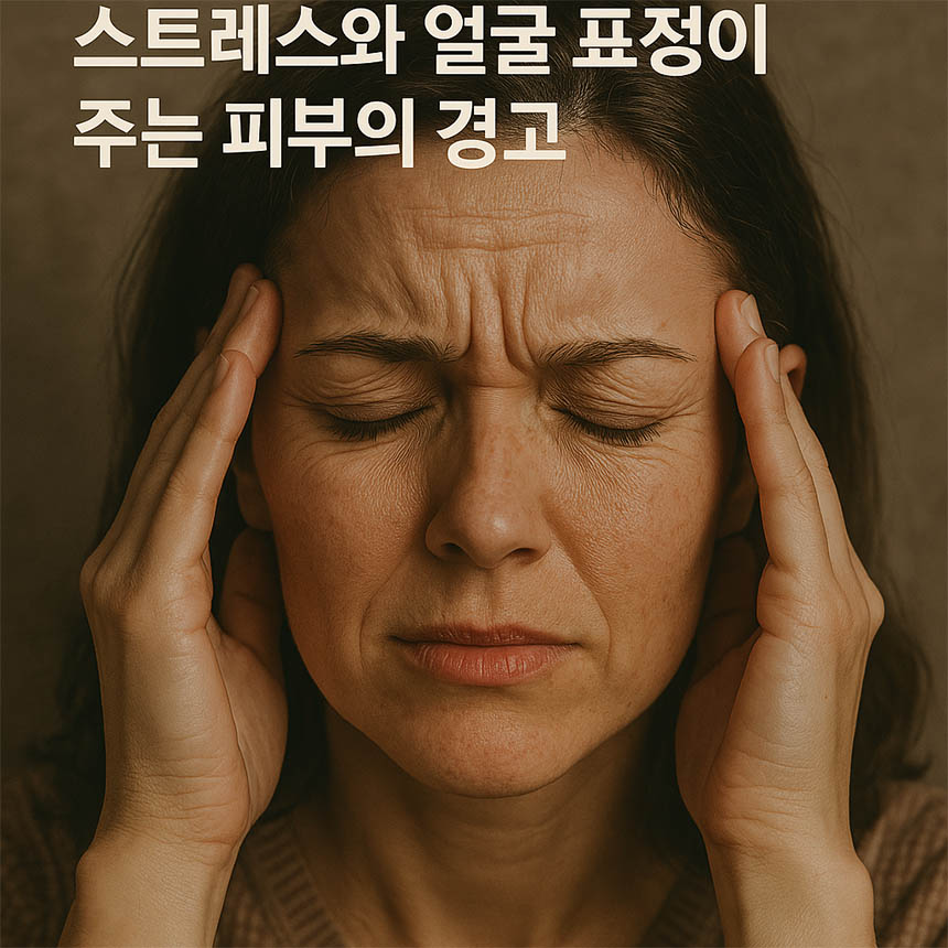 주름 감정 스트레스