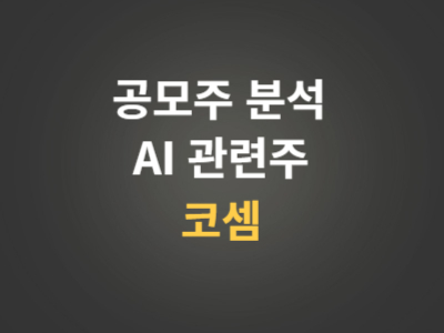 코셈 주가분석