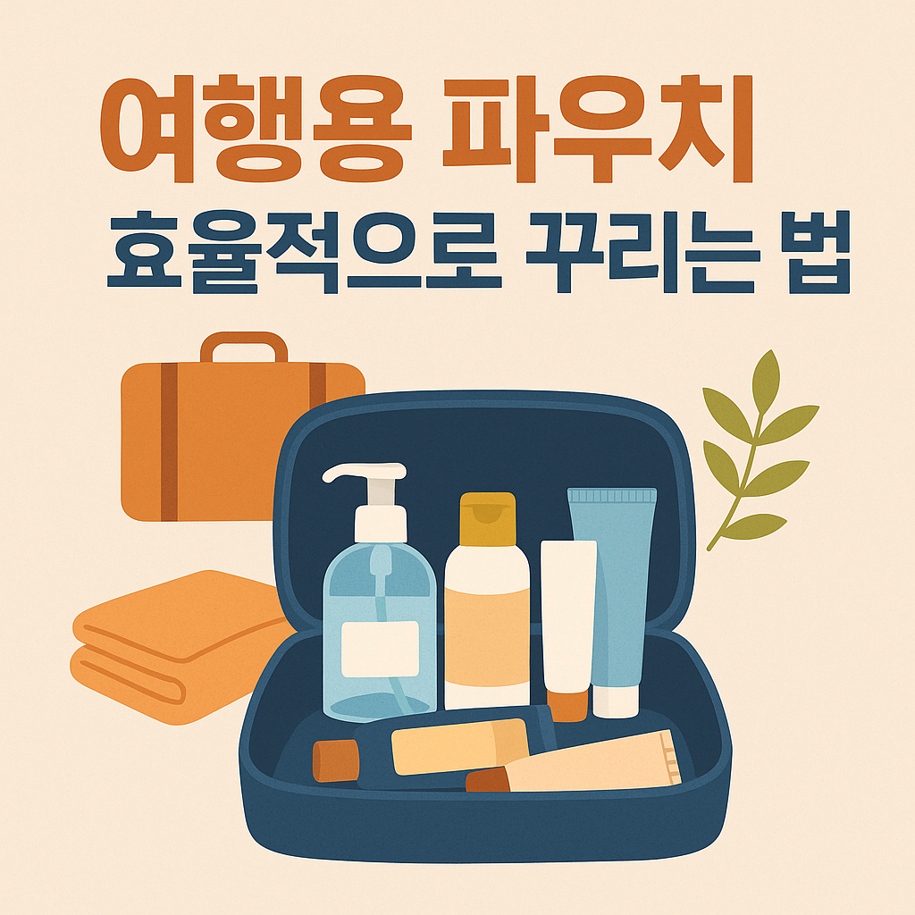 여행용 파우치 효율적으로 꾸리는 법