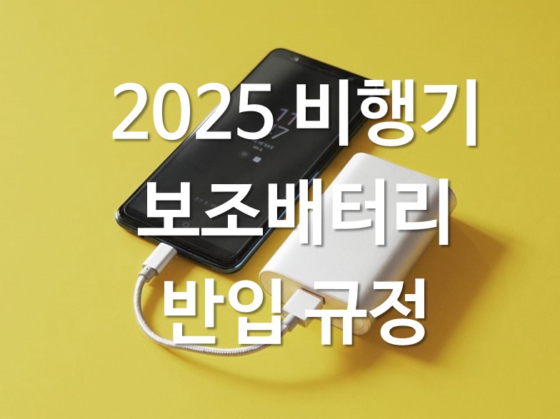 비행기 보조배터리 반입 규정 기내보관 전자담배