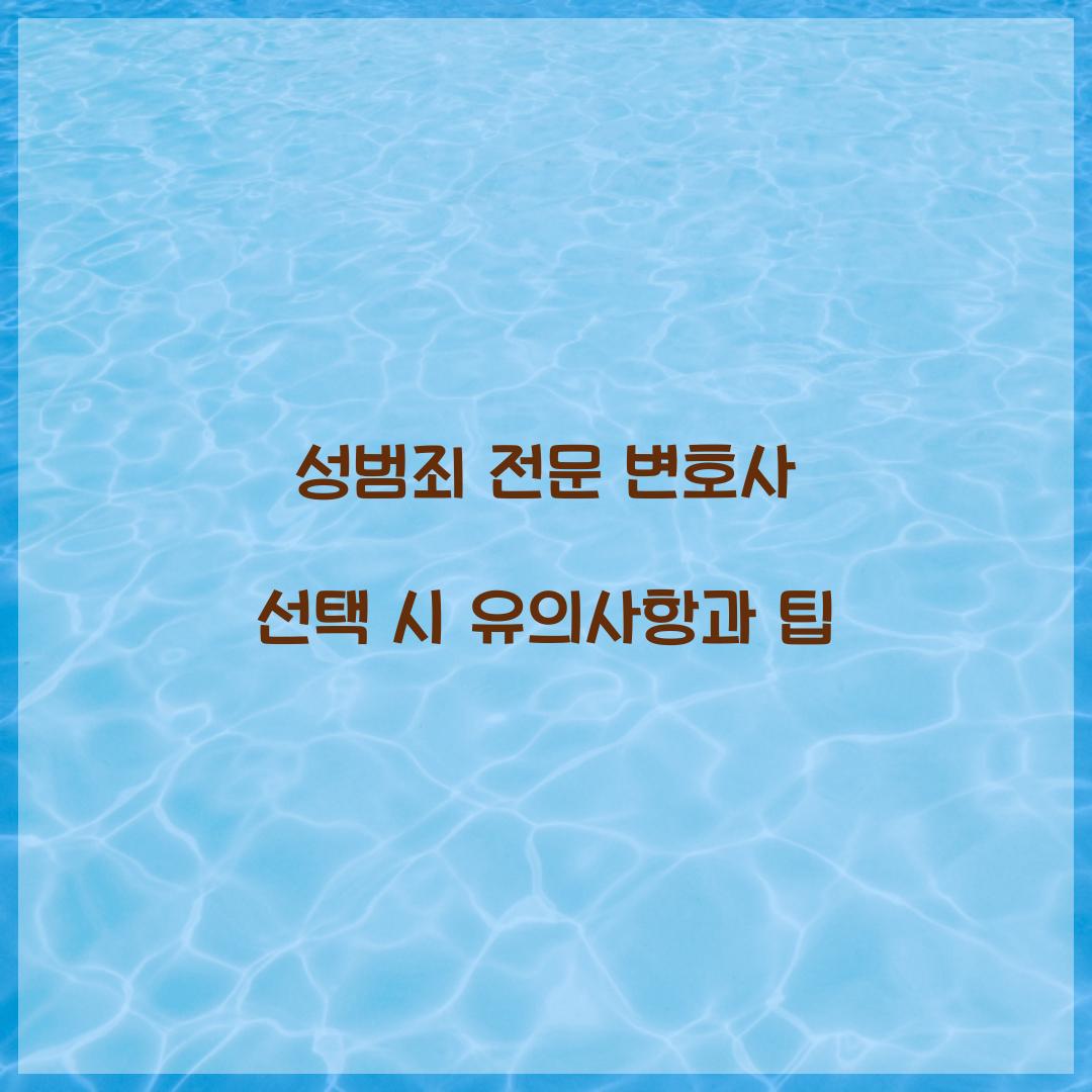 성범죄 전문 변호사