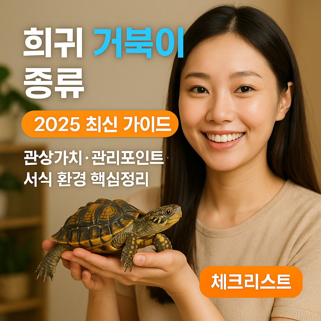 희귀 거북이 종류 관상가치&middot;관리포인트&middot;서식 환경 2025 최신 가이드