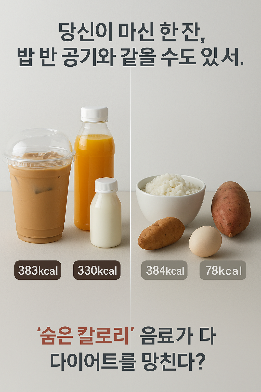 1.‘숨은 칼로리’ 음료가 다이어트를 망친다?