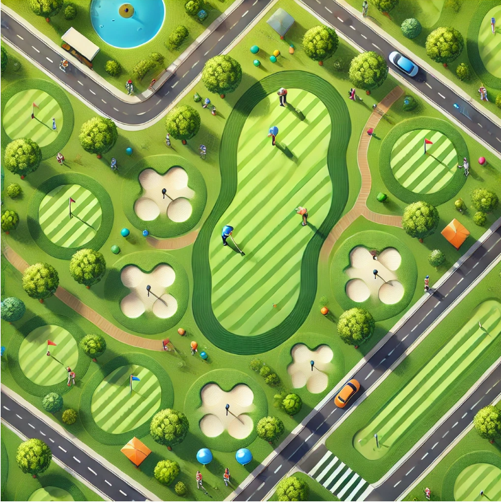 파크골프 필드 이미지