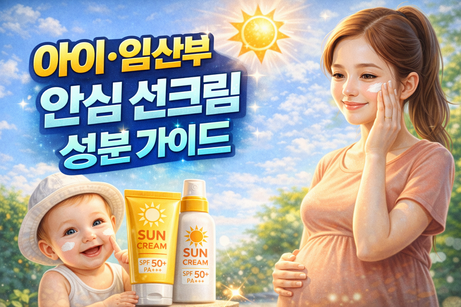 아이 그리고 임산부도 안심하는 선크림 성분 가이드