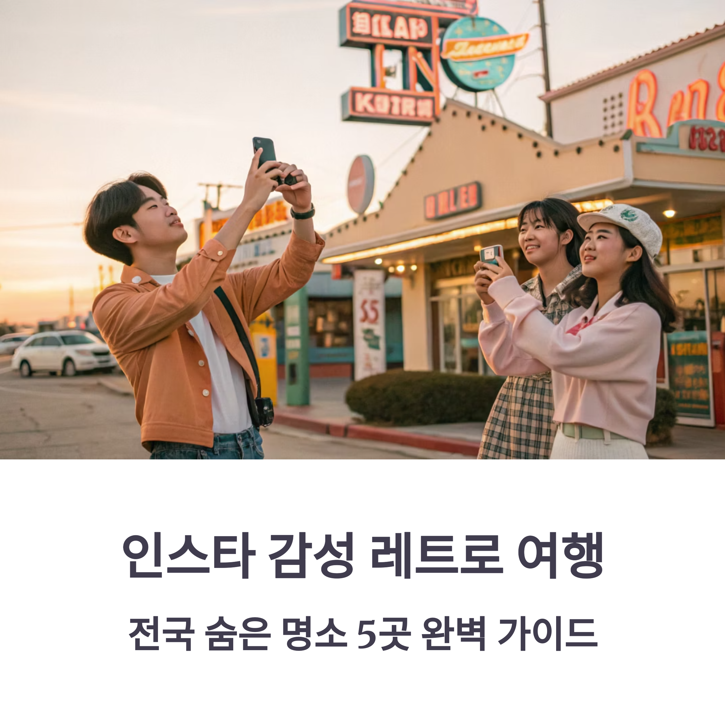 인스타 감성 레트로 여행 : 전국 숨은 명소 5곳 완벽 가이드