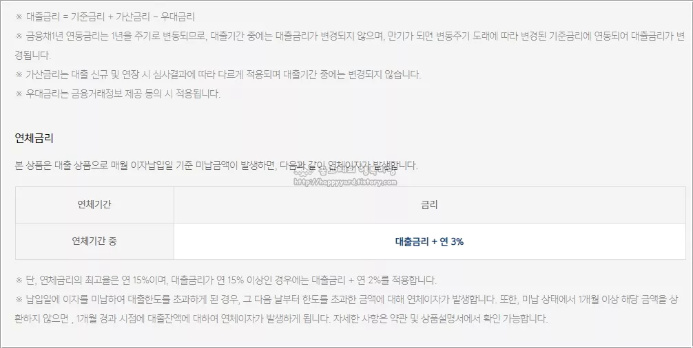 카카오뱅크 비상금대출 금리 계산법