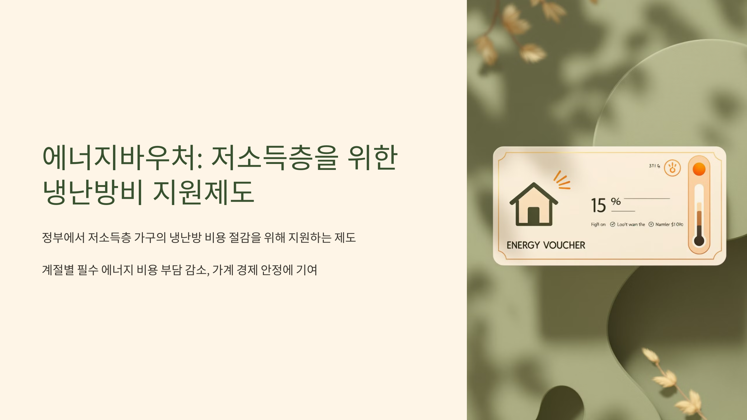 에너지바우처 잔액조회 및 활용 가이드