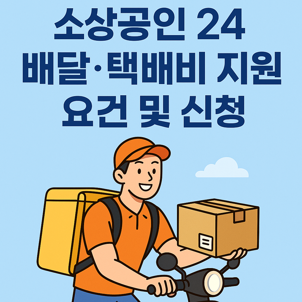 소상공인 배달 택배비 최대30만원 지원