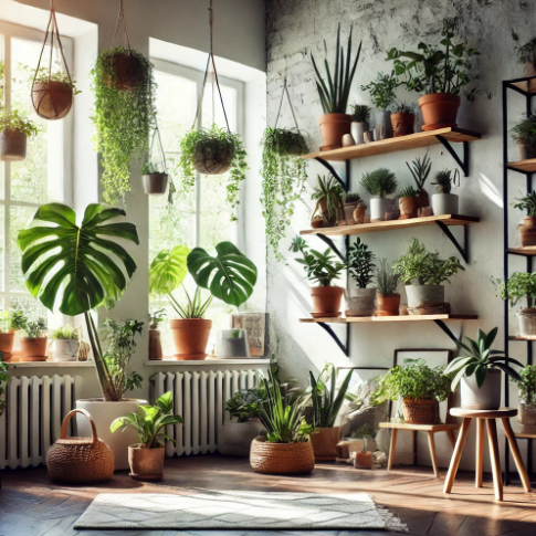 실내 식물 이미지