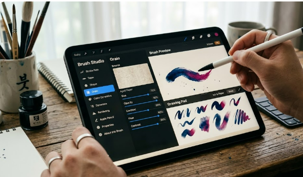 프로크리에이트 브러시 스튜디오 이미지