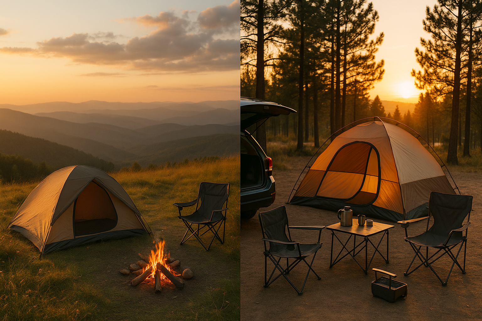 노지 캠핑과 오토캠핑 차이점 비교
