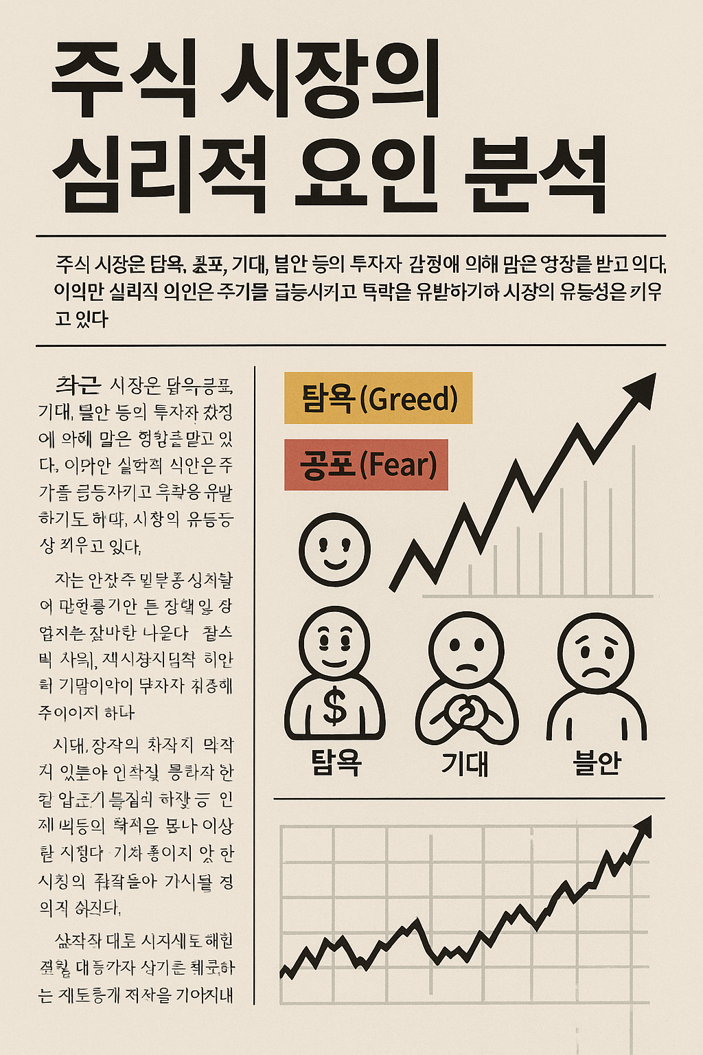 주식 시장의 심리적 요인 분석 관련 사진