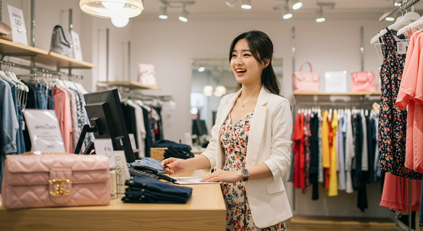 일을 하는 여자