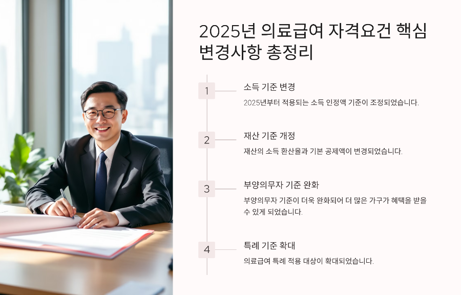 2025년 의료급여 자격요건 핵심 변경사항 총정리
