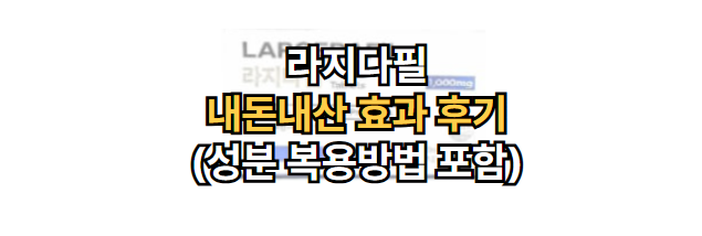 라지다필-내돈내산-효과-후기-성분-복용방법