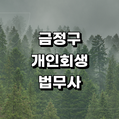 부산 금정구 개인회생 법무사