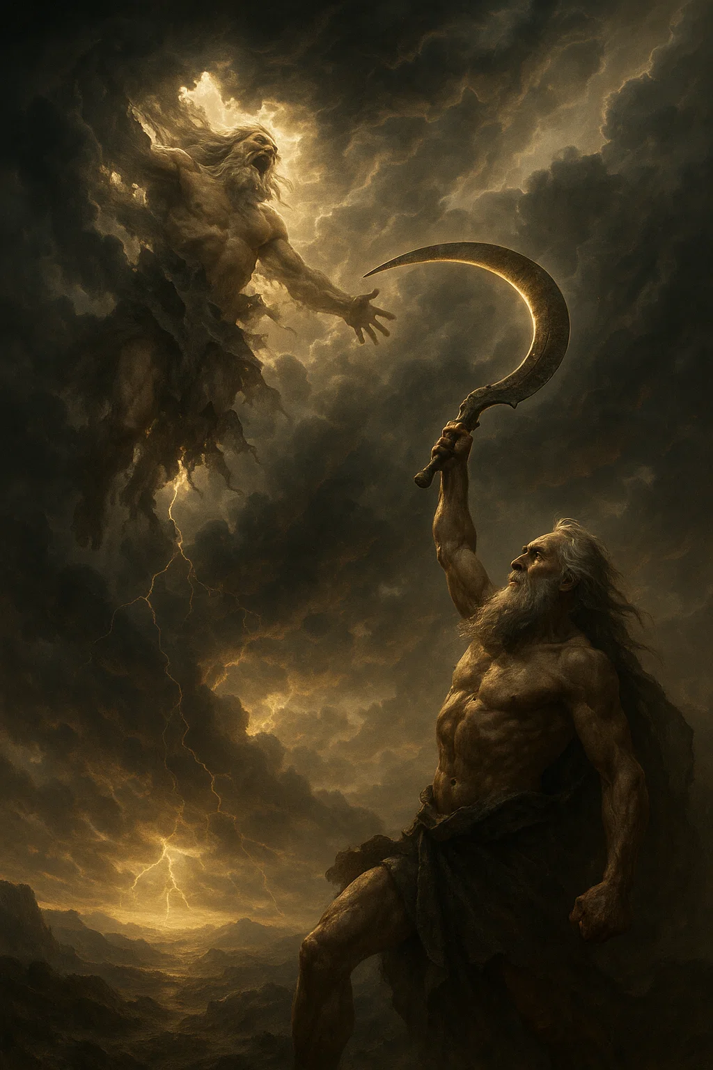 The Fall of Uranus and Rise of Cronus