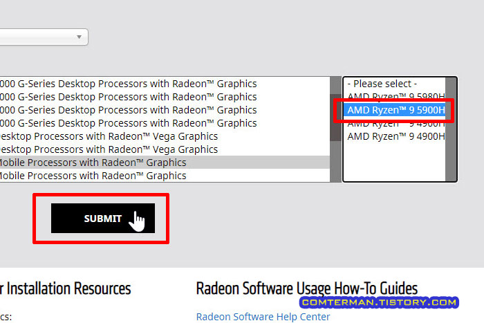 AMD Ryzen9 5900HX Drivers