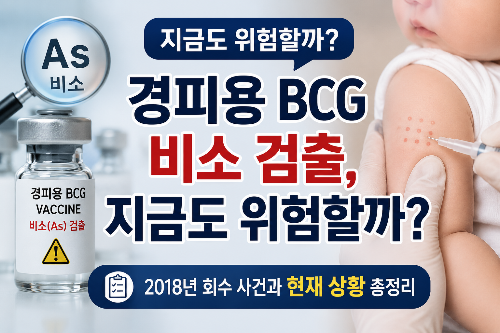 경피용 BCG 비소 검출&amp;#44; 지금도 위험할까?