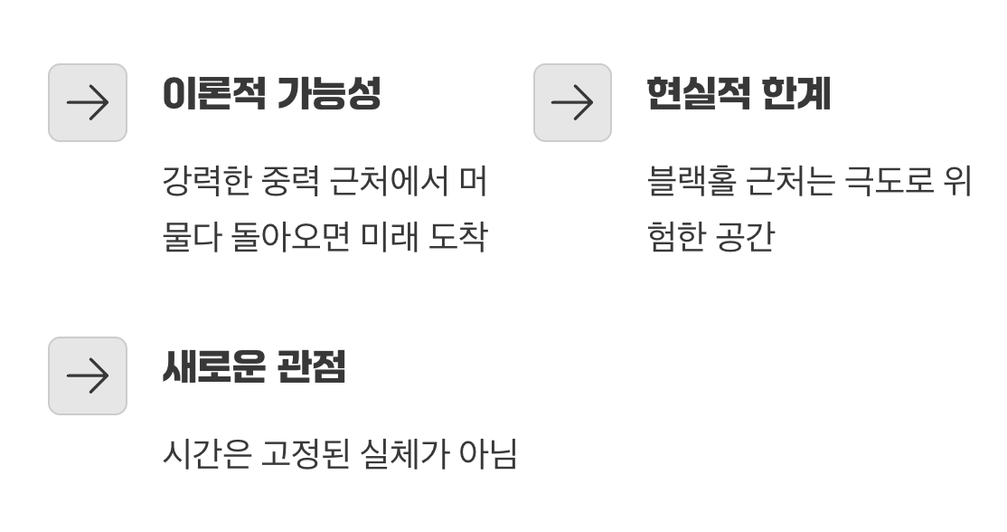 그렇다면 우리는 시간 여행을 할 수 있을까?