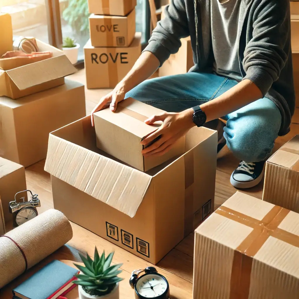 이삿짐 포장하기