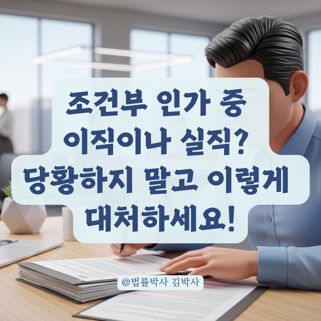 회생 중 이직이나 실직 발생 시, 조건부 인가 보고 의무 대처 단계!