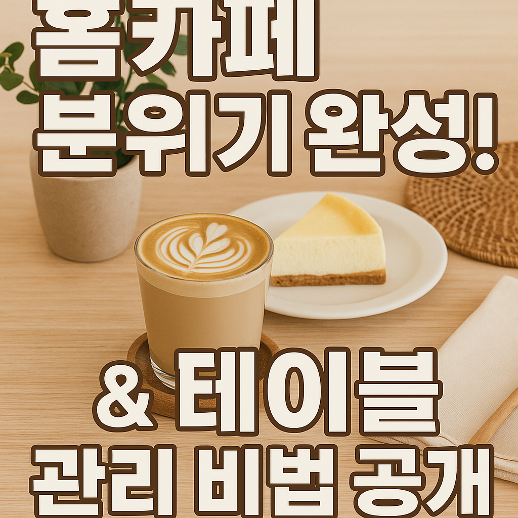 홈카페 테이블 관리