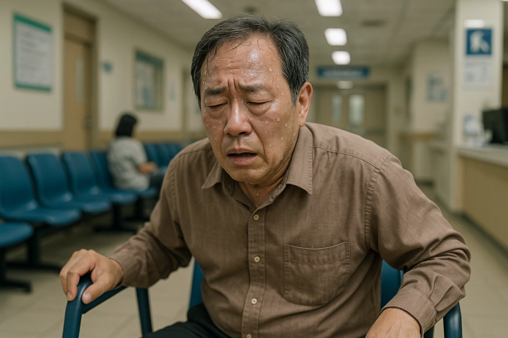 식은땀과 어지럼증 증상